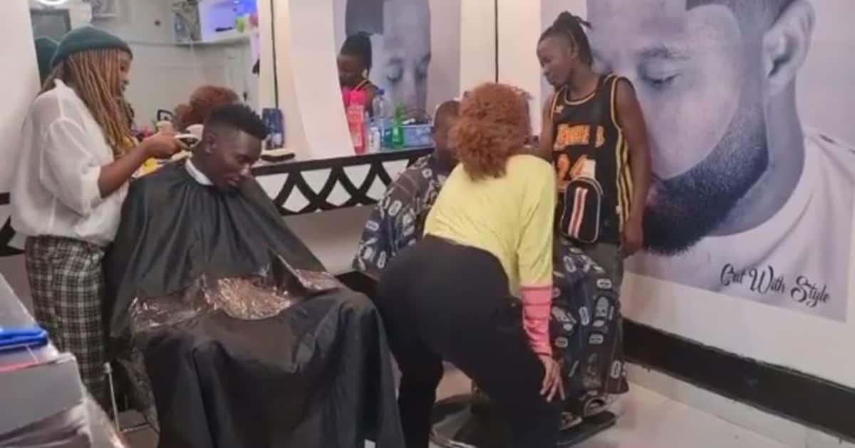 ''A twerk during a head Shave!'' See the Latest trends in Nairobi Barbershops