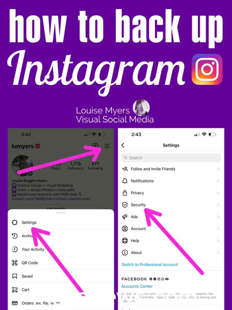 the process to delete instagram account