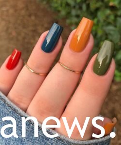 Short fall nails classic fall colors