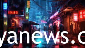 Rebecca Cyberpunk Neon Nightscape