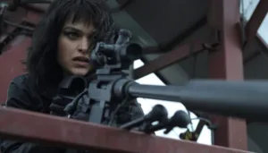 Eve Harlow in the film of the night egent