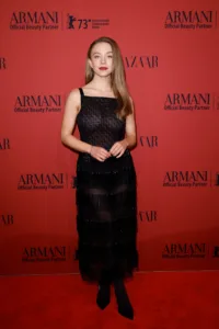 Sydney Sweeney in a sheer gown