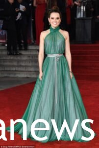 Daisy Ridley in a nice dress