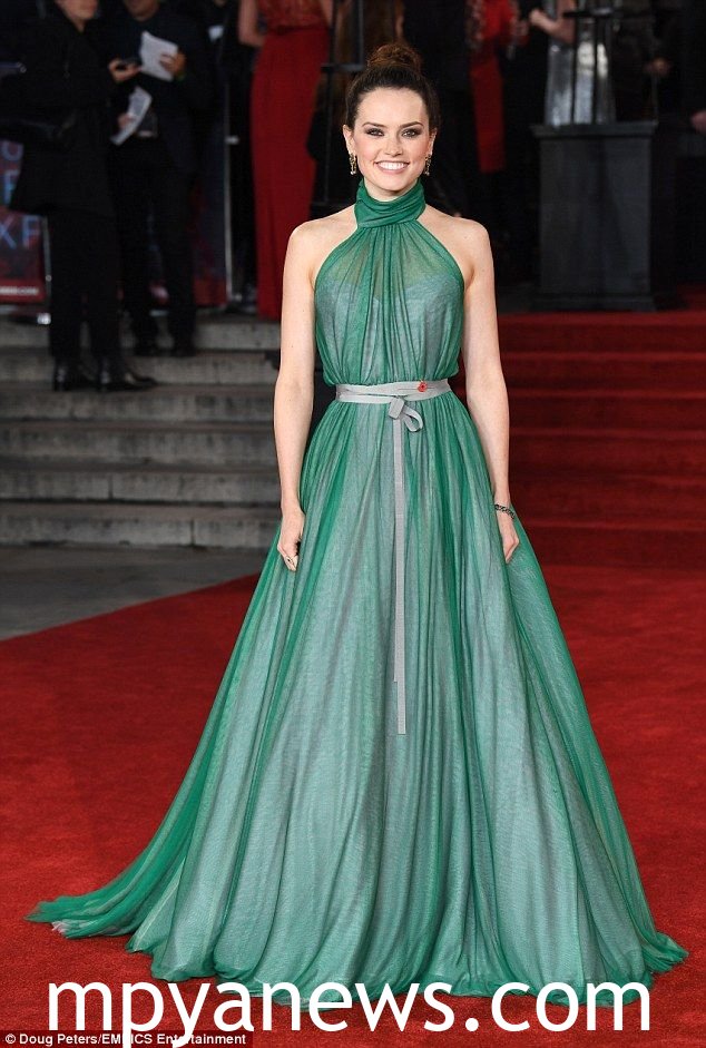 Daisy Ridley in a nice dress