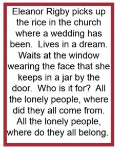 Eleanor Rigby Lyrics
