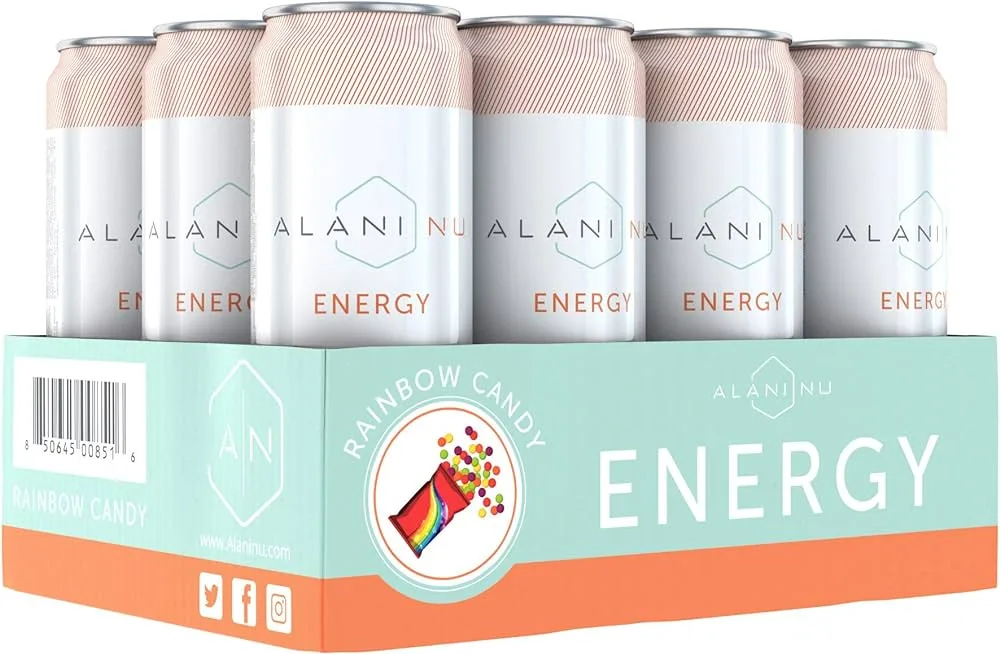 Alani energy drink rainbow candy