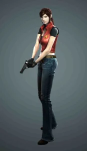 Claire Redfield with gun