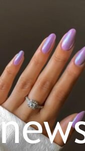Hailey Bieber nails Lavender Bliss