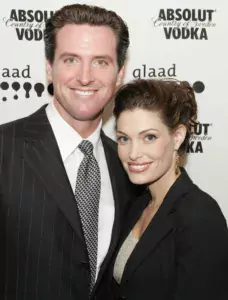 Kimberly Guilfoyle and Gavin Newsom