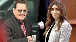 Camille Vasquez and Johnny Depp