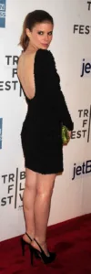 Kate Mara in a little black dress