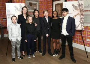Angelina Jolie and her six children