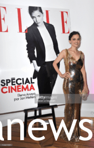 Elena Anaya in a white Dior gown