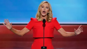 Paula White in red