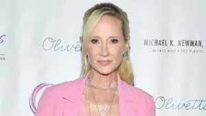 Anne Heche in pink