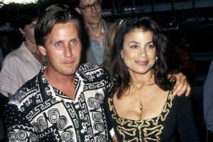 Paula Abdul and Emilio Estevez