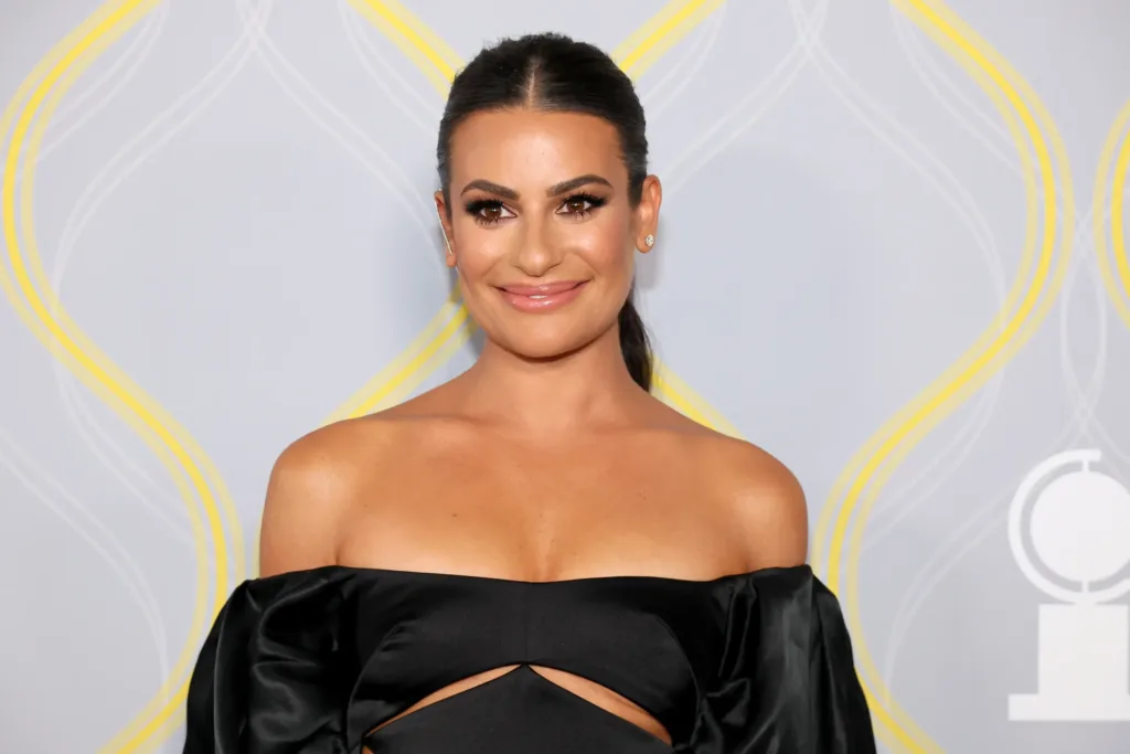 Lea Michele in black