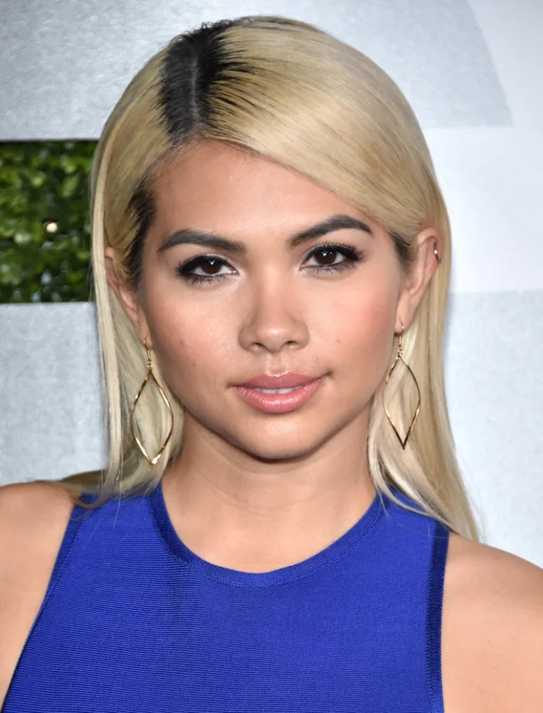Hayley Kiyoko in blue