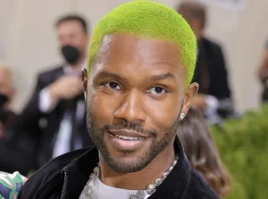 Frank Ocean in green hair