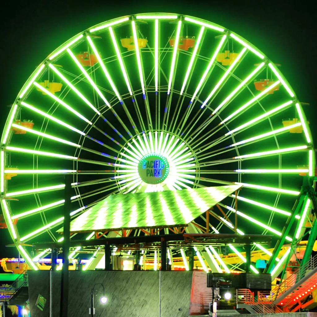 Santa Monica Pier: Pacific Park's Solar Ferris Wheel