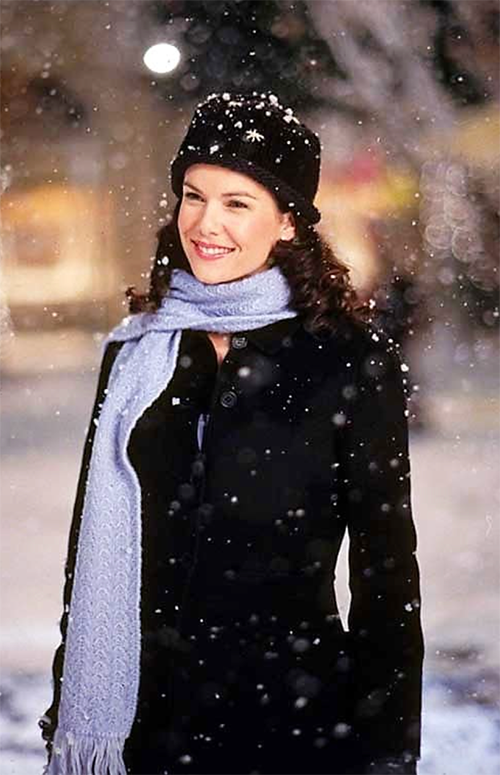 Lorelai Gilmore during winter