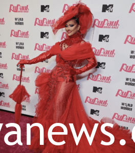 Sasha Colby in red