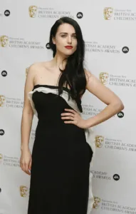 Katie McGrath in black