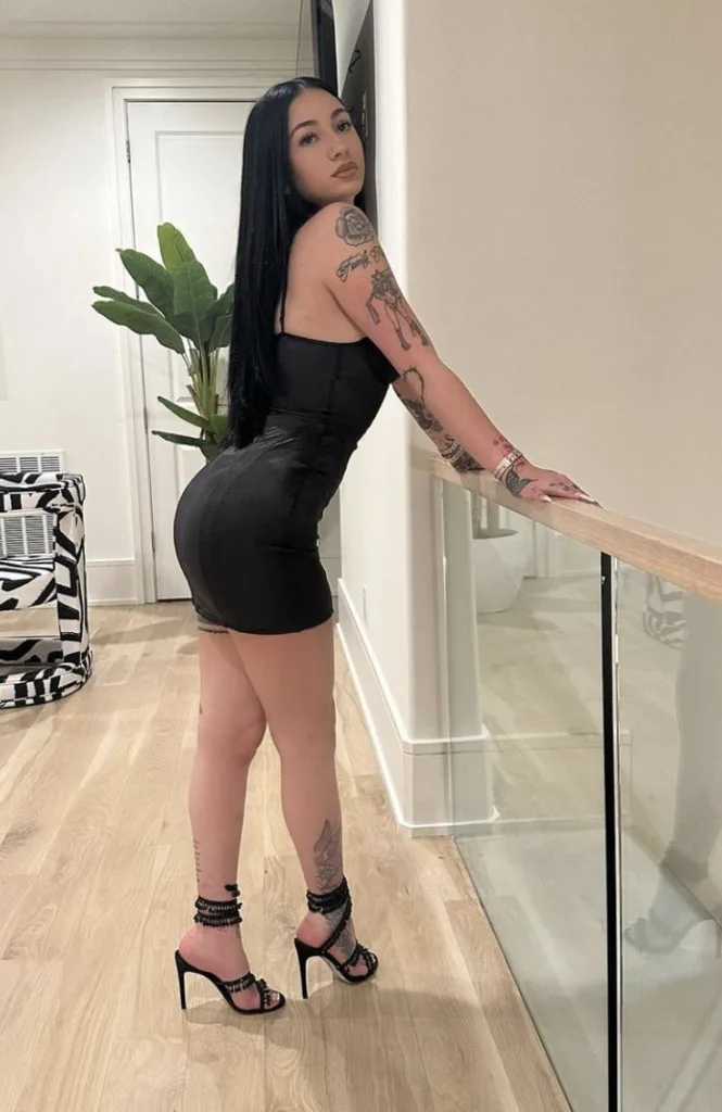 Danielle Bregoli in a little black dress