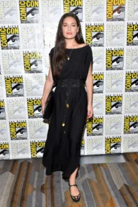 Alexa Davalos in black