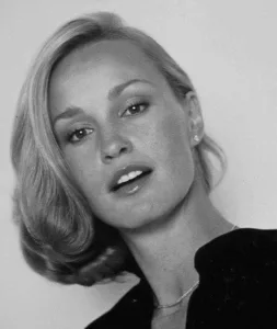 Jessica Lange in black and white