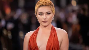 Florence Pugh in red