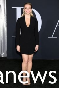 Eloise Mumford in a black dress