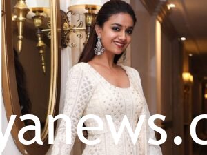Keerthy Suresh in white