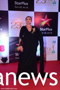 Rani Chatterjee in black