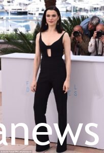 Rachel Weisz in a black jumpsuit
