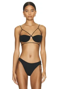 Shay Mitchell in a black bikini