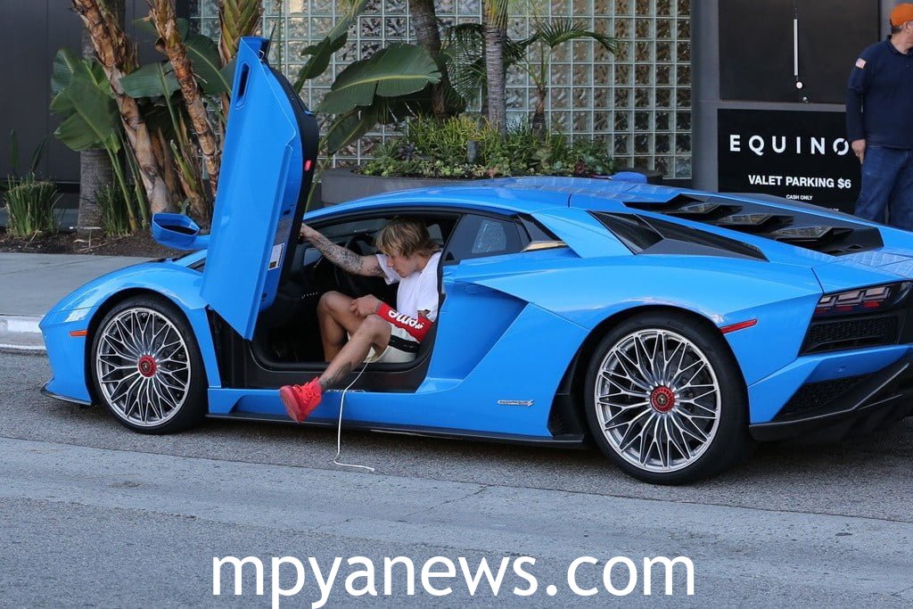 Justin bieber: Lamborghini Aventador