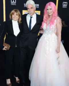 Cleo Rose Elliott with her parents