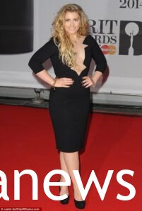 Ella Henderson in black