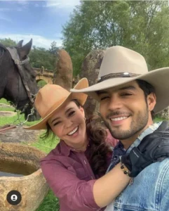 Danna Paola and Andrés Reyes