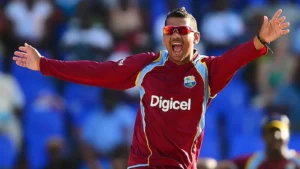 Sunil Narine looking happy