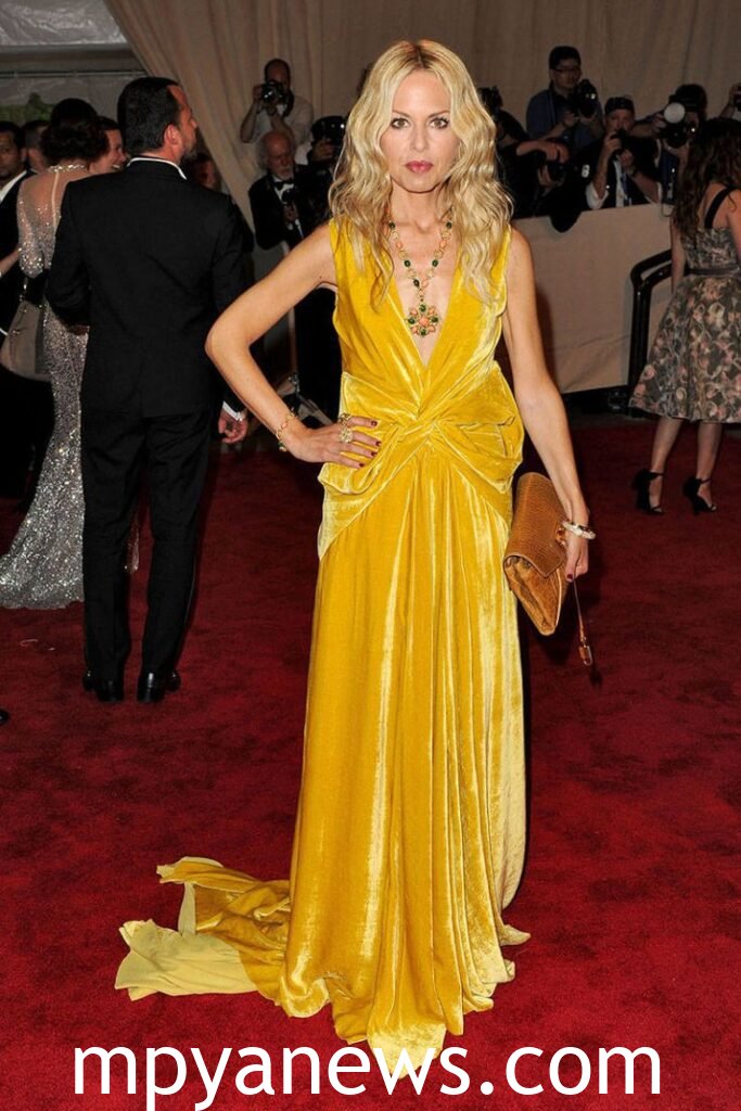 Rachel Zoe in a yellow dress