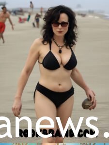 Jennifer Tilly bikini: Black
