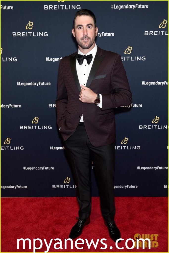 Justin Verlander in a black suit