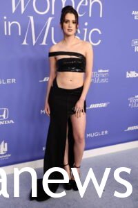 Laura Marano in black