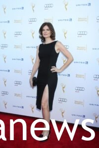 Betsy Brandt in black