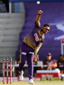 Sunil Narine playing cricket