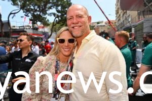 Zara Tindall: on a black glases with mike