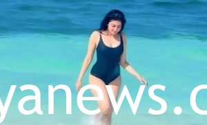 Pranitha Subhash in a swim suit