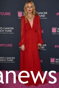 Rachel Zoe in a red gown